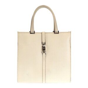 Gucci Jackie White Ivory Silver Hardware Leather 002 1064 Tote Bag Handbag